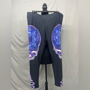 Flowing Chaos Grateful Dead Mandala Steal Your Face Leggings XL